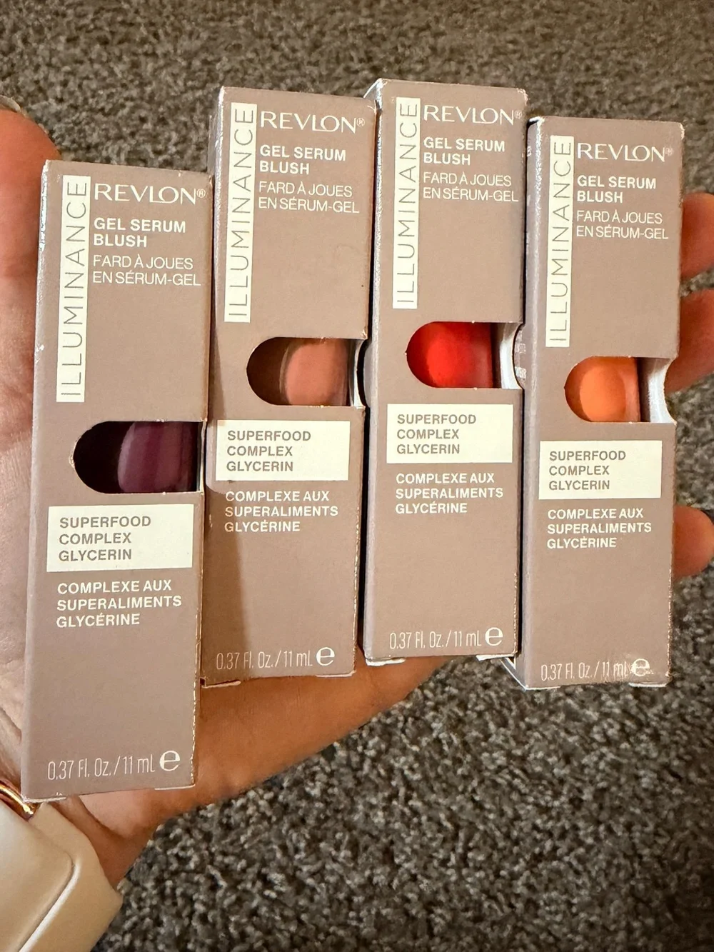 Revlon Illuminance Gel Serum Blush - Set of 4 Colors
